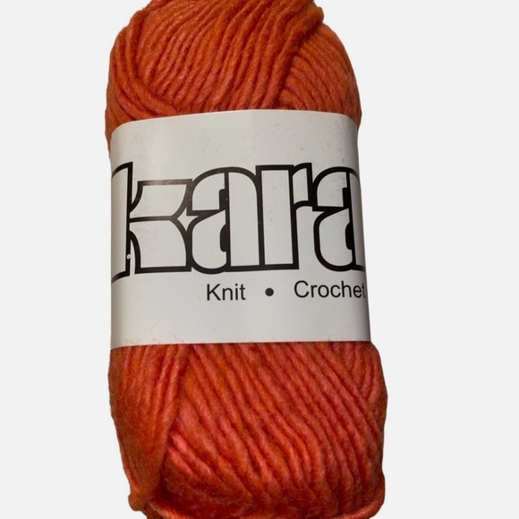 SWTC Karaoke Yarn 50% Soy Silk 50% Wool Worsted 304 Orange Peach Southwest - Picture 2 of 7